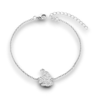 Idéfix - Bracelet argent, finition rhodié
