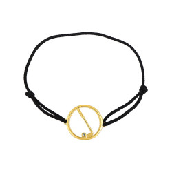 Club golf - Bracelet argent et topazes, finition doré