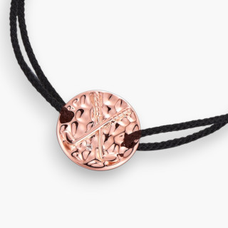 Médaillon club golf - Bracelet argent, finition rosé