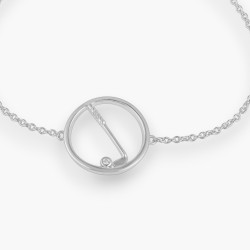 Club golf - Bracelet argent et topazes, finition rhodié