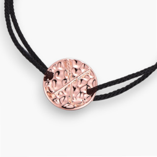 Médaillon club golf - Bracelet argent et topaze, finition rosé