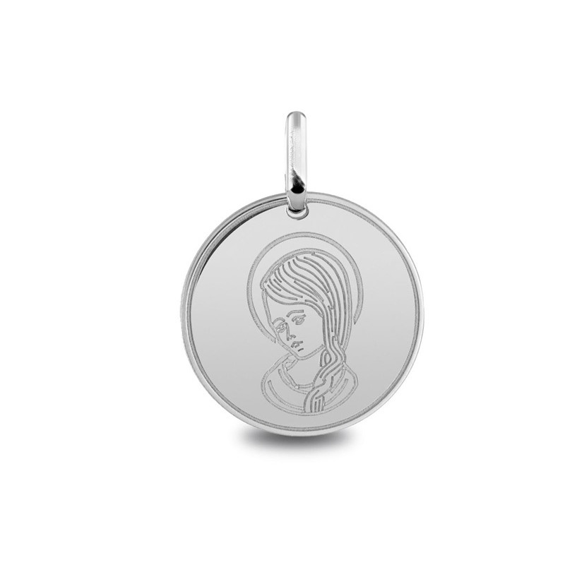 Vierge cheveux tresse - Médaille