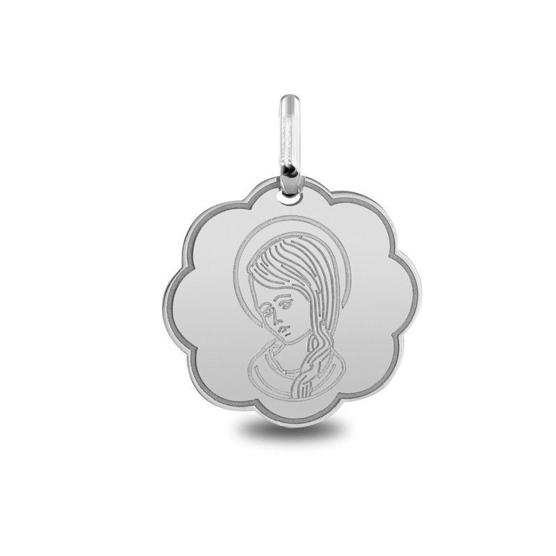 Vierge cheveux tresse - Médaille