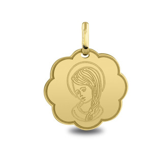 Vierge cheveux tresse - Médaille
