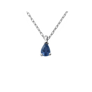 Athalie - Collier or blanc saphir