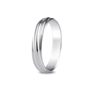 Ariele - Alliance or blanc 4mm