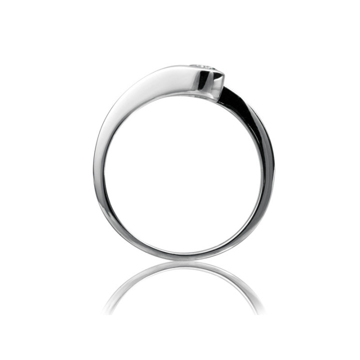 Athalie - Bague or blanc saphir