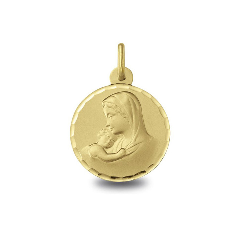 Vierge - Médaille baptême or | Carat et Moi