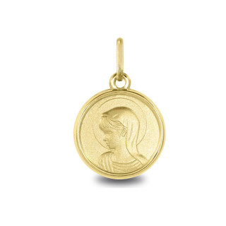 Vierge jeune - Médaille baptême or | Carat et Moi