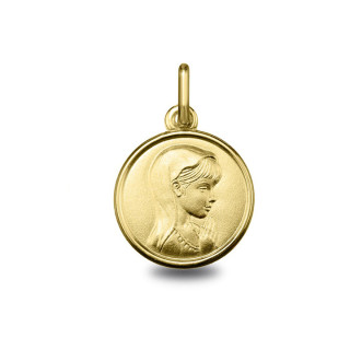 Vierge jeune - Médaille baptême or | Carat et Moi