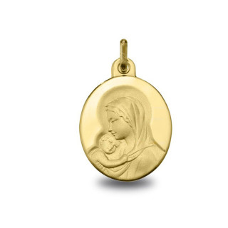 Vierge enfant Jesus - Médaille baptême or | Carat et Moi