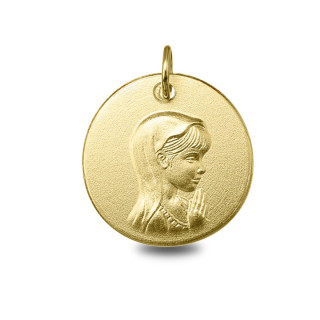 Vierge Marie - Médaille baptême or | Carat et Moi