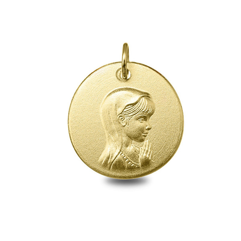 Vierge Marie - Médaille baptême or | Carat et Moi