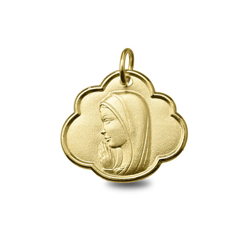 Vierge Marie - Médaille baptême or | Carat et Moi