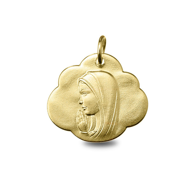 Vierge Marie - Médaille baptême or | Carat et Moi