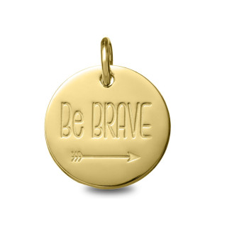 Be Brave - Médaille baptême or | Carat et Moi