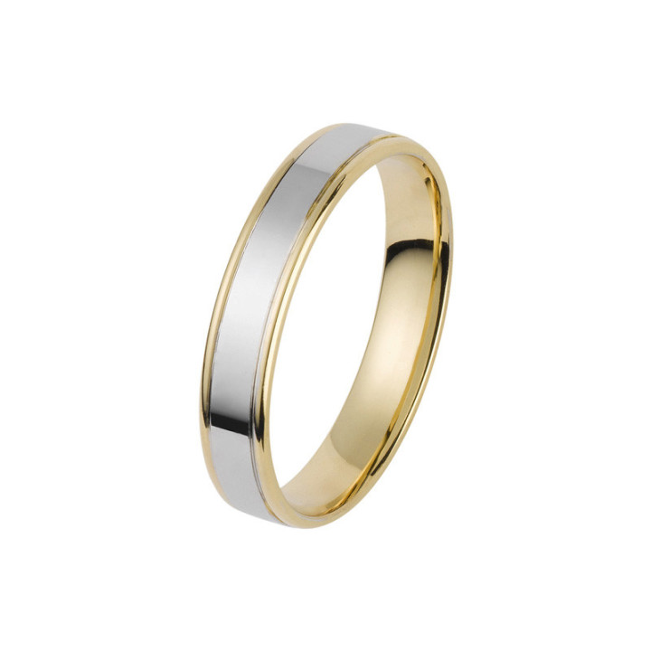 Eternite - Alliance platine et or jaune 3.5mm