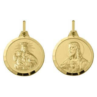 Médaille Scapulaire Sacre Coeur | Carat et Moi