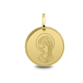 Médaille Vierge cheveux tresse | Carat et Moi