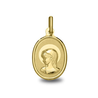 Médaille Vierge jeune aureolee | Carat et Moi