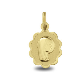 Médaille Vierge jeune aureolee | Carat et Moi