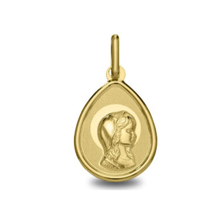 Médaille Vierge jeune aureolee | Carat et Moi
