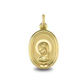 Médaille Vierge jeune aureolee | Carat et Moi