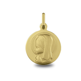 Médaille Vierge jeune aureolee | Carat et Moi