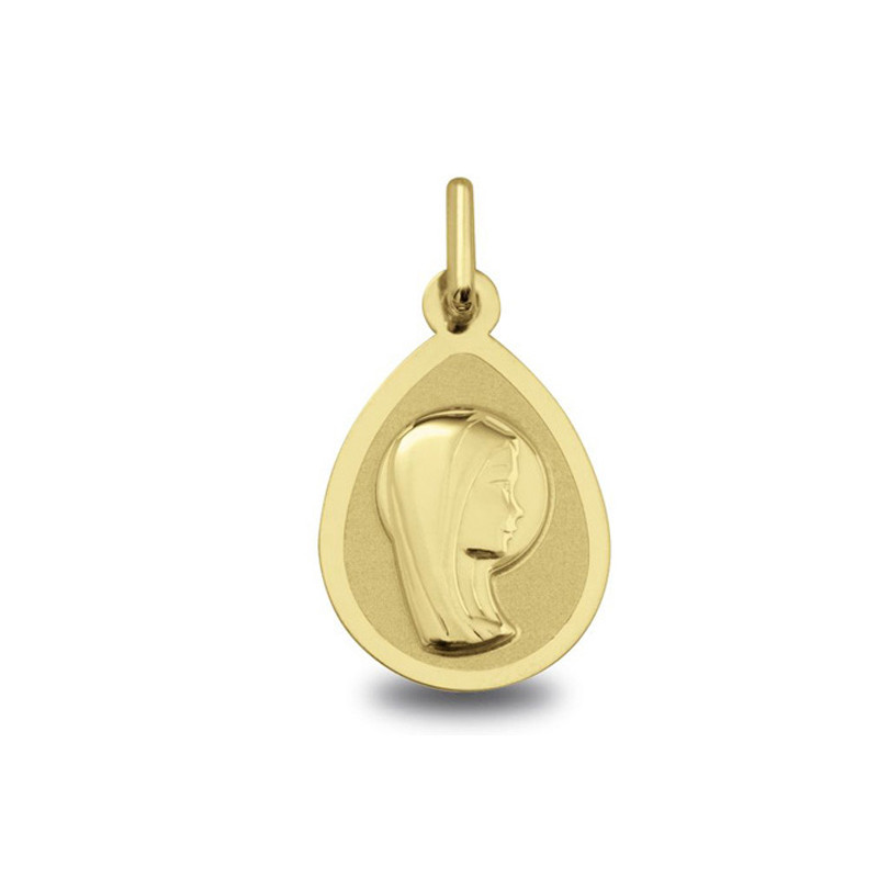 Médaille Vierge jeune aureolee | Carat et Moi