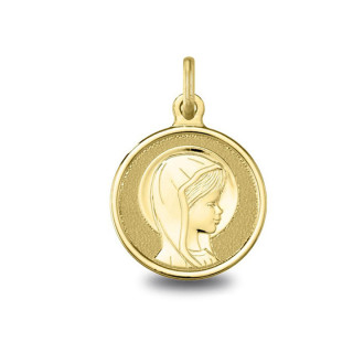 Médaille Vierge jeune aureolee | Carat et Moi