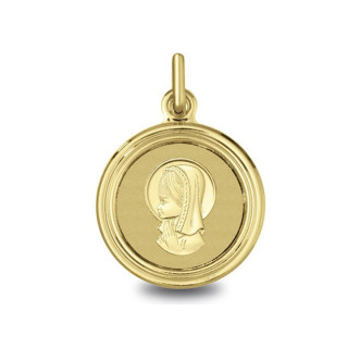 Médaille Vierge jeune aureolee | Carat et Moi