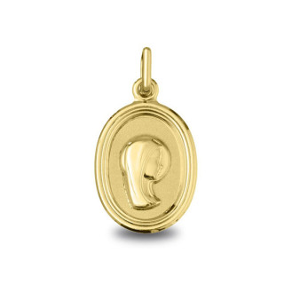 Médaille Vierge jeune aureolee | Carat et Moi
