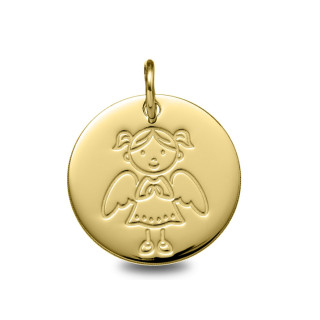 Médaille Ange Jeune Fille | Carat et Moi