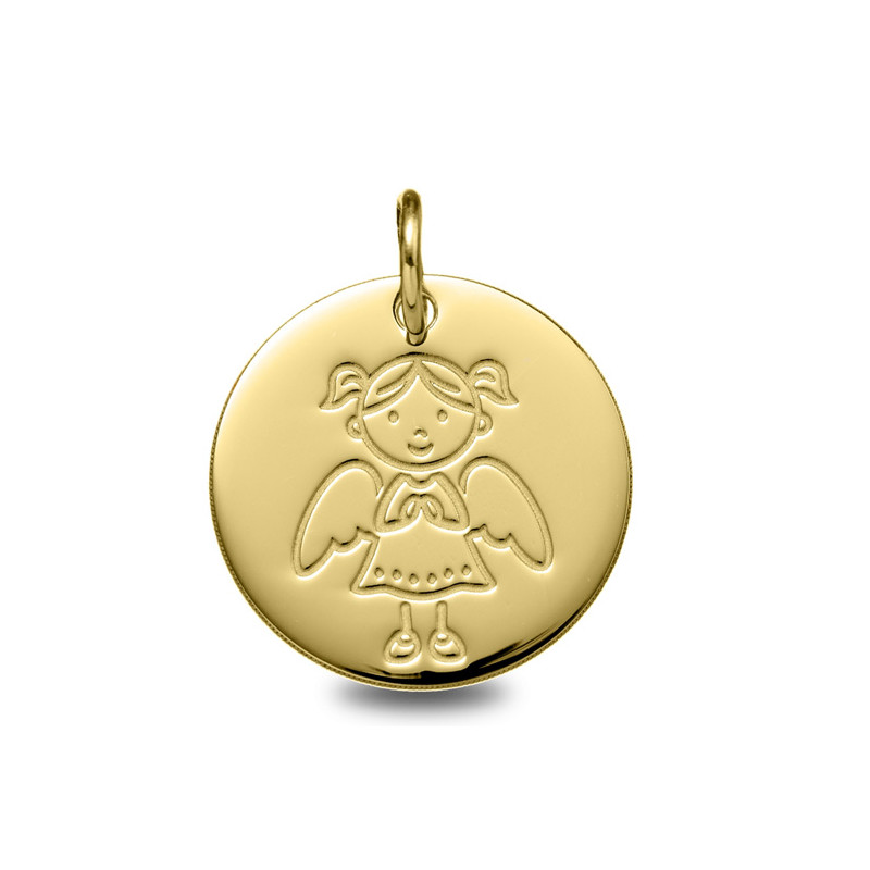 Médaille Ange Jeune Fille | Carat et Moi