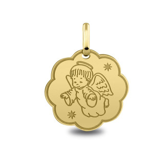 Médaille Ange Étoiles | Carat et Moi