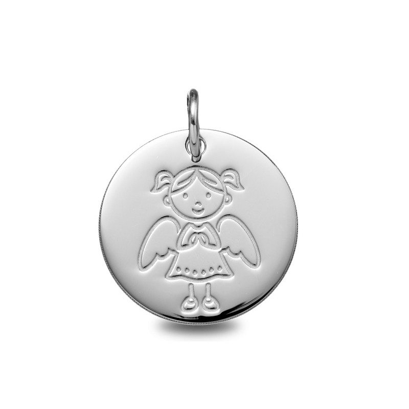 Médaille Ange Jeune Fille en or | Carat et Moi