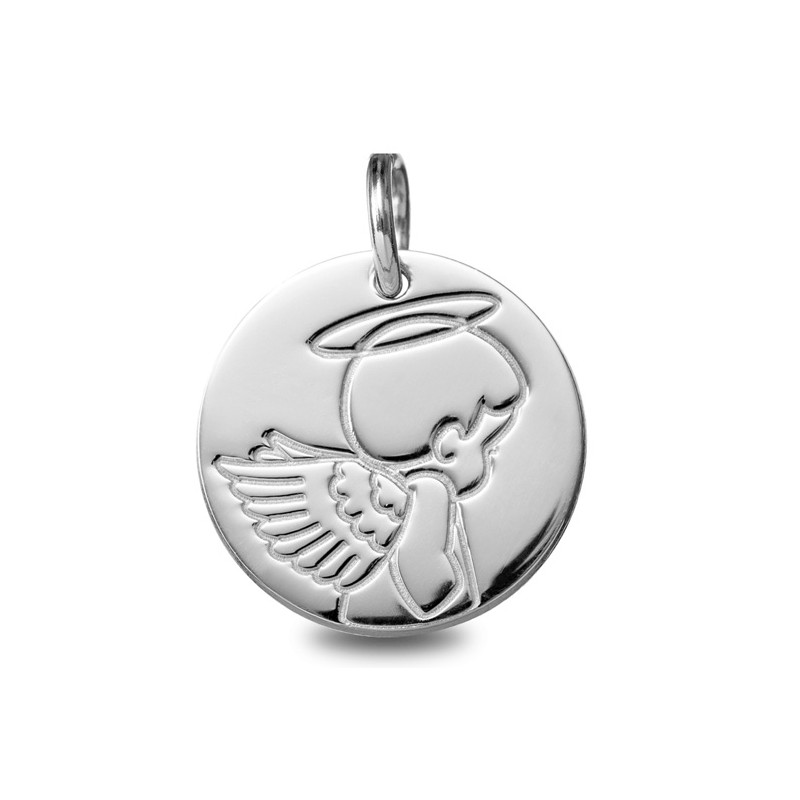 Médaille de baptême : Médaille Ange Jeune | Carat et Moi
